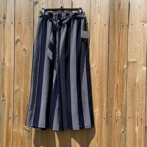 Take 50% OFF- Soho Apparel Striped Wide Leg Pants, Size-M